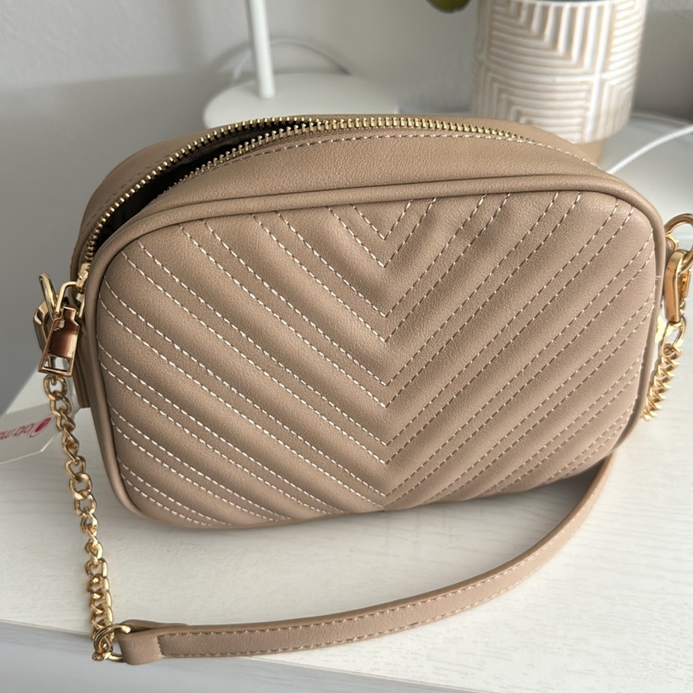 Taupe crossbody bag